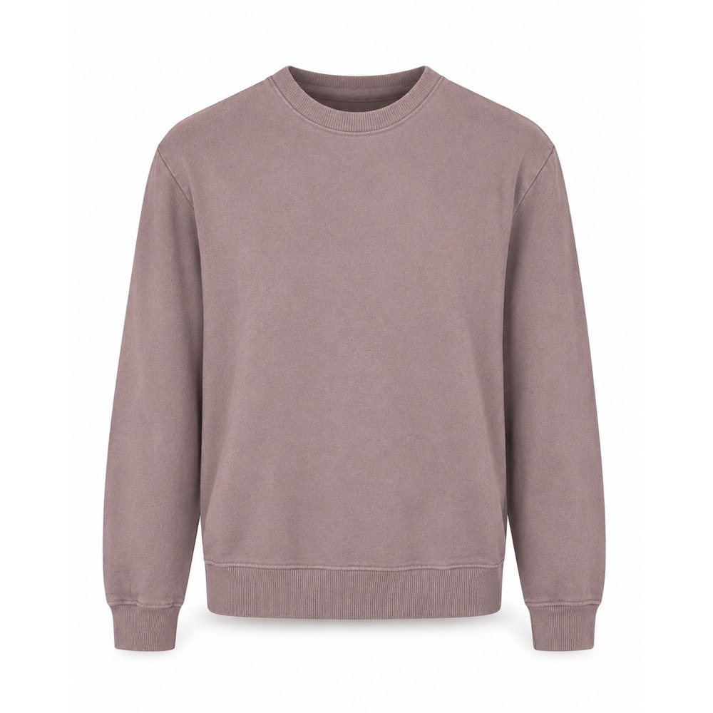 Vox Populi Mens Mauve Crewneck Sweatshirt Size M Fleece Lined Pullover Preppy